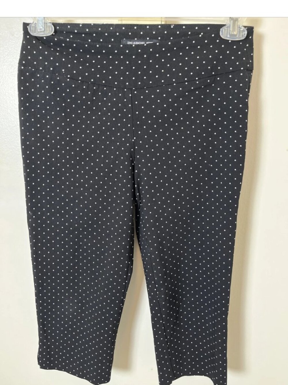 Zac & Rachel Petite 10P Polka Dot Pull-On Capri Pants